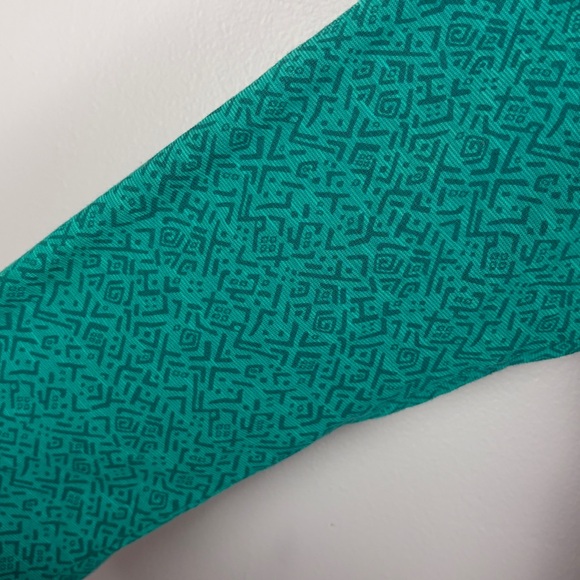 Toad & Co Casual Organic Cotton 3/4 Sleeve Split Neck Tunic Top Large Green - Picture 8 of 14